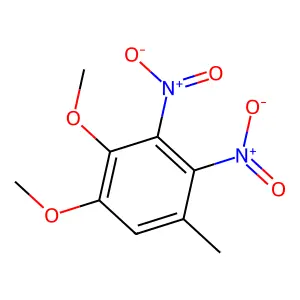 1,2-dimethoxy-5-methyl-3,4-dinitrobenzene structure