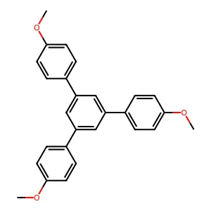 1,3,5-tris(4-methoxyphenyl)benzene structure