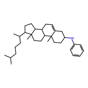 10,13-dimethyl-17-(6-methylheptan-2-yl)-N-phenyl-2,3,4,7,8,9,11,12,14,15,16,17-dodecahydro-1H-cyclopenta[a]phenanthren-3-amine structure