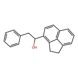 1-(1,2-dihydroacenaphthylen-3-yl)-2-phenylethanol structure