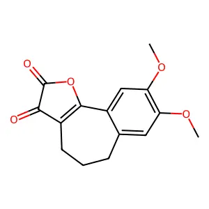 12,13-dimethoxy-3-oxatricyclo[8.4.0.02,6]tetradeca-1(14),2(6),10,12-tetraene-4,5-dione structure