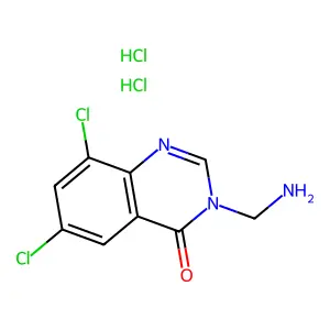 3-(aminomethyl)-6,8-dichloroquinazolin-4-onedihydrochloride structure
