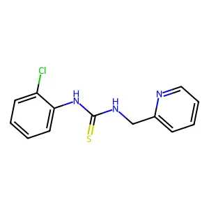 1-(2-chlorophenyl)-3-(pyridin-2-ylmethyl)thiourea structure