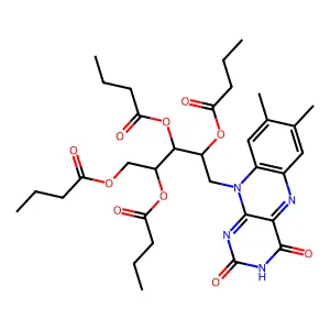 Riboflavin tetrabutyrate structure