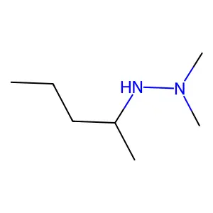 1,1-Dimethyl-2-(1-methylbutyl)hydrazine structure