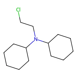 N-(2-chloroethyl)-N-cyclohexylcyclohexanamine structure