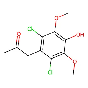 1-(2,6-dichloro-4-hydroxy-3,5-dimethoxyphenyl)propan-2-one structure