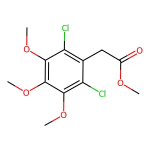 Benzeneacetic acid, 2,6-dichloro-3,4,5-trimethoxy-, methyl ester structure