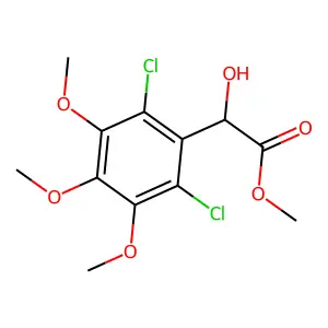 methyl 2-(2,6-dichloro-3,4,5-trimethoxyphenyl)-2-hydroxyacetate structure