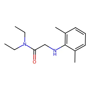 N,N-Diethyl-2-(2,6-xylidino)acetamide structure