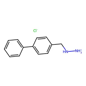 1-(p-Phenylbenzyl)hydrazine hydrochloride structure