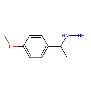 1-(4-methoxyphenyl)ethylhydrazine structure