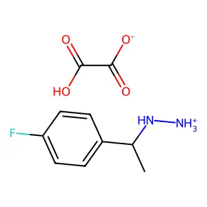1-(p-Fluoro-alpha-methylbenzyl)hydrazine oxalate structure