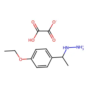 (p-Ethoxy-alpha-methylbenzyl)hydrazine oxalate structure