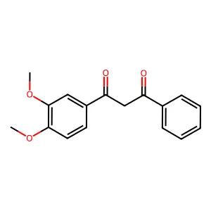 1-(3,4-Dimethoxyphenyl)-3-phenyl-1,3-propanedione structure