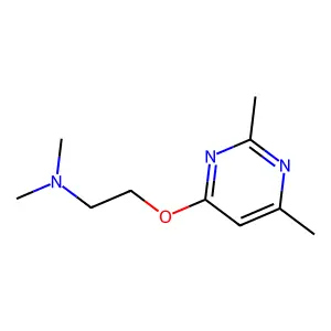 2-(2,6-dimethylpyrimidin-4-yl)oxy-N,N-dimethylethanamine structure