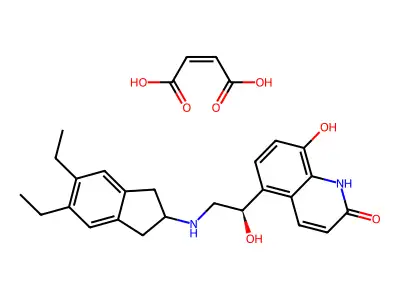 Indacaterol maleate structure