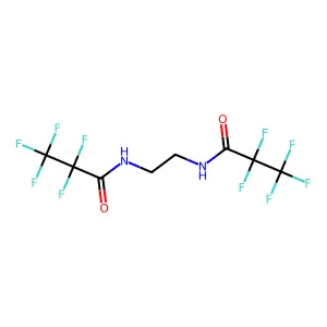 1,2-Diaminoethane, N,N'-bis(pentafluoropropionyl) structure