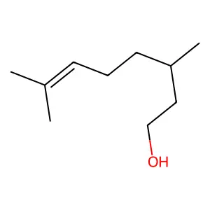 (3S)-3,7-dimethyloct-6-en-1-ol structure