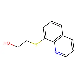 ETHANOL, 2-(8-QUINOLYLTHIO)- structure