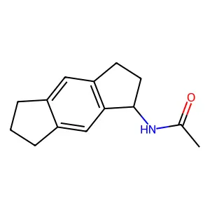 N-(1,2,3,5,6,7-hexahydro-s-indacen-1-yl)acetamide structure