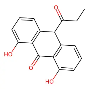 10-Propionyl dithranol structure