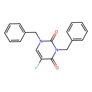 1,3-DIBENZYL-5-FLUOROURACIL structure