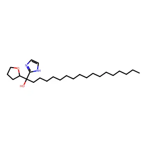 1-(1H-imidazol-2-yl)-1-(oxolan-2-yl)octadecan-1-ol structure