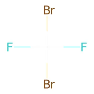 DIBROMODIFLUOROMETHANE structure