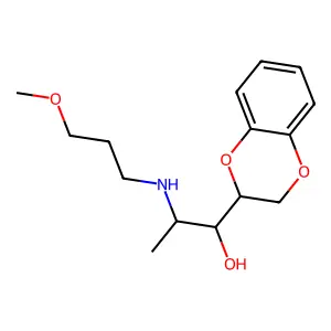 1-(2,3-dihydro-1,4-benzodioxin-3-yl)-2-(3-methoxypropylamino)propan-1-ol structure
