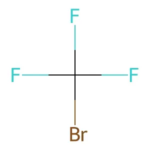 Bromotrifluoromethane structure