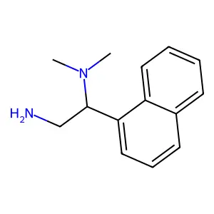 N,N-dimethyl-1-naphthalen-1-ylethane-1,2-diamine structure