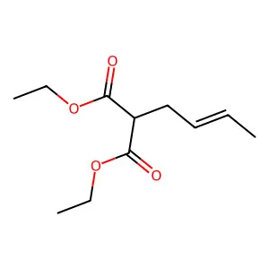 1,3-Diethyl 2-(2-buten-1-yl)propanedioate structure