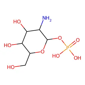 D-Galactosamine-1-phosphate structure