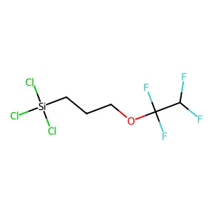 trichloro[3-(1,1,2,2-tetrafluoroethoxy)propyl]silane structure