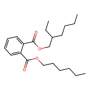 1,2-Benzenedicarboxylic acid, 2-ethylhexyl hexyl ester structure