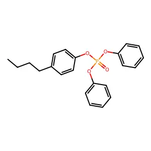 Butylphenyl diphenyl phosphate structure