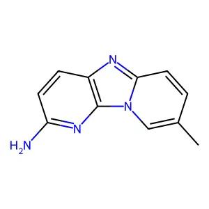 DIPYRIDO(1,2-a:3',2'-d)IMIDAZOLE, 2-AMINO-8-METHYL- structure
