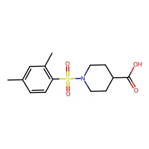 1-(2,4-dimethylbenzenesulfonyl)piperidine-4-carboxylic acid structure