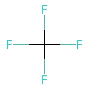 CARBON TETRAFLUORIDE structure
