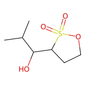 1-(2,2-dioxooxathiolan-3-yl)-2-methylpropan-1-ol structure