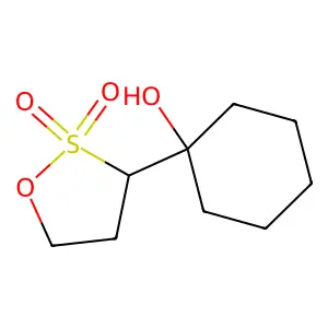 1-(2,2-dioxooxathiolan-3-yl)cyclohexan-1-ol structure