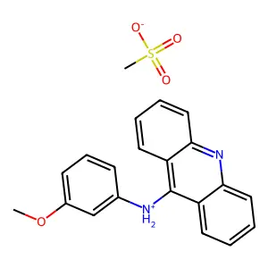 ACRIDINE, 9-(m-ANISIDINO)-, METHANESULFONATE structure