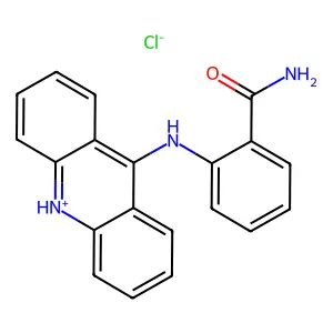o-(9-Acridinylamino)benzamide hydrochloride structure