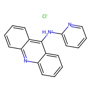 acridin-9-yl(pyridin-2-yl)azanium chloride structure
