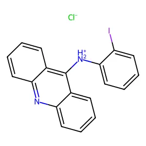 ACRIDINE, 9-(o-IODOANILINO)-, HYDROCHLORIDE structure