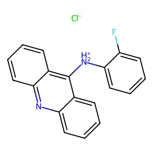 acridin-9-yl-(2-fluorophenyl)azanium chloride structure