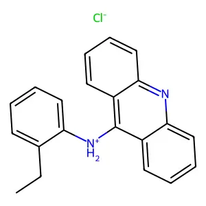 acridin-9-yl-(2-ethylphenyl)azanium chloride structure