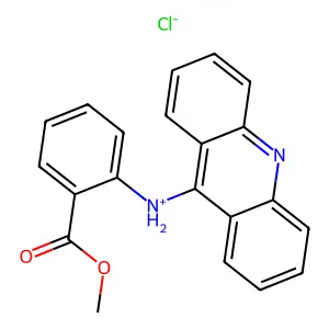 acridin-9-yl-(2-methoxycarbonylphenyl)azanium chloride structure