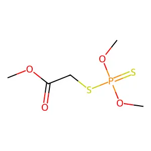 Methyl [(dimethoxyphosphinothioyl)thio]acetate structure